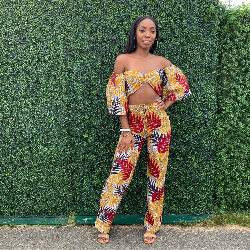Custom made 2 piece African Print set